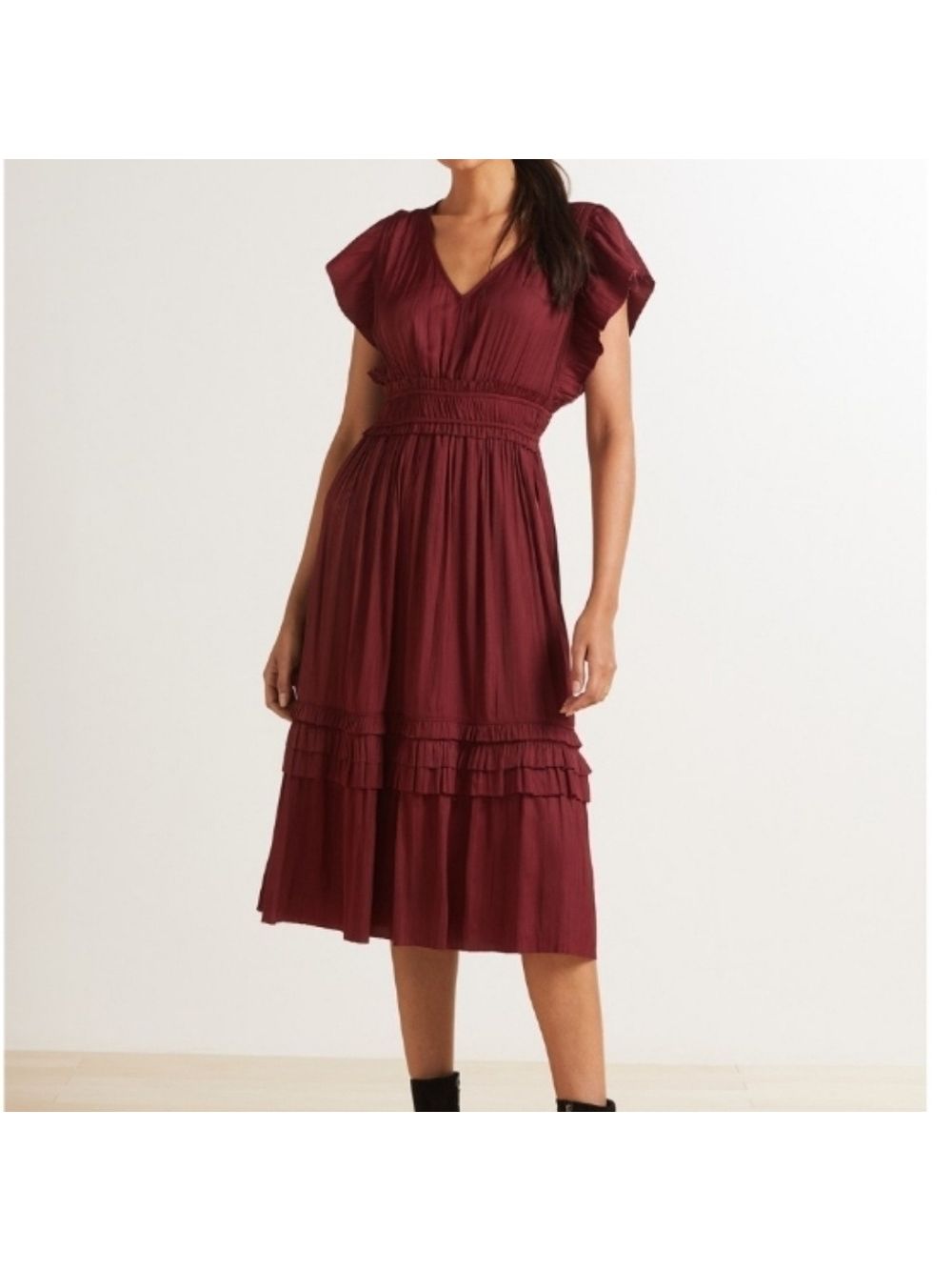 Roan + Ryan Talulah Wine Holiday Dress
